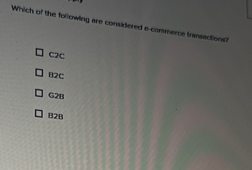 Which of the following are considered e -