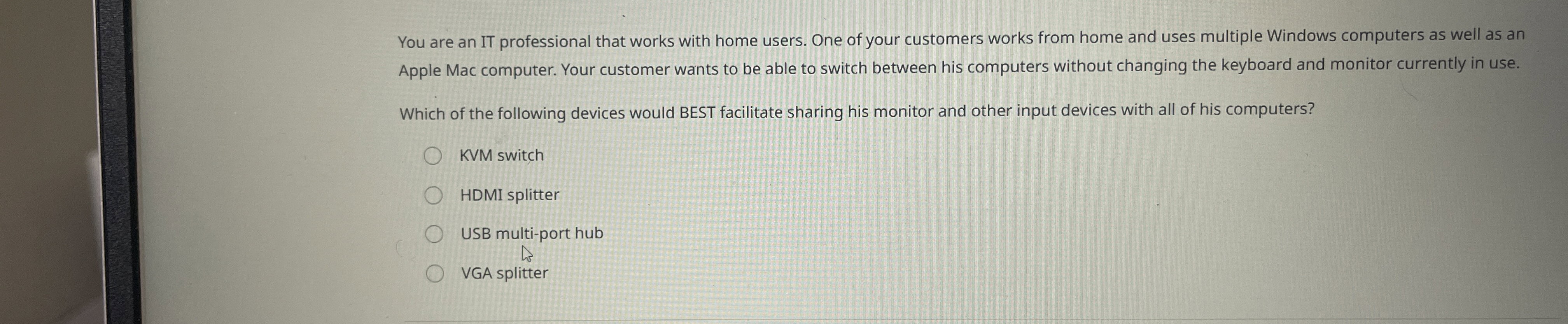 You are an IT professional that works with home