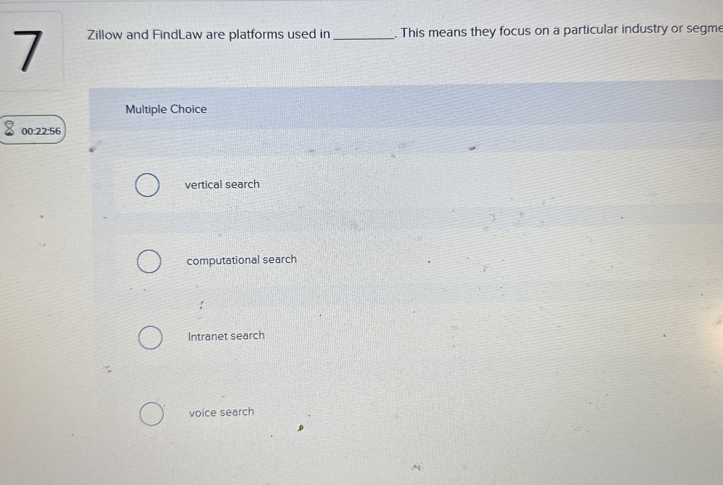 Zillow and FindLaw are platforms used in This