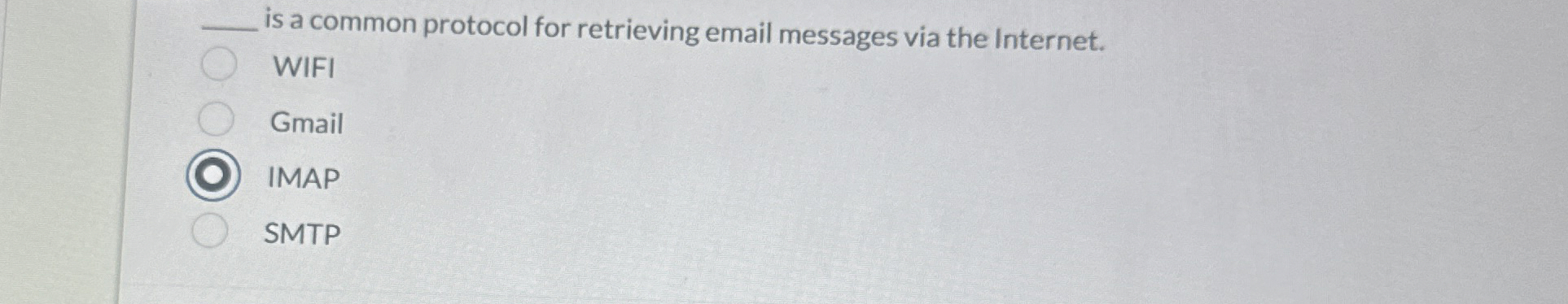 is a common protocol for retrieving email