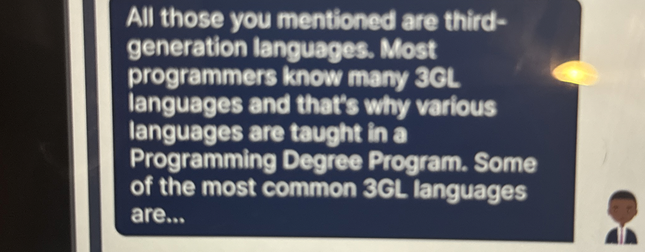 All those you mentioned are third - generation