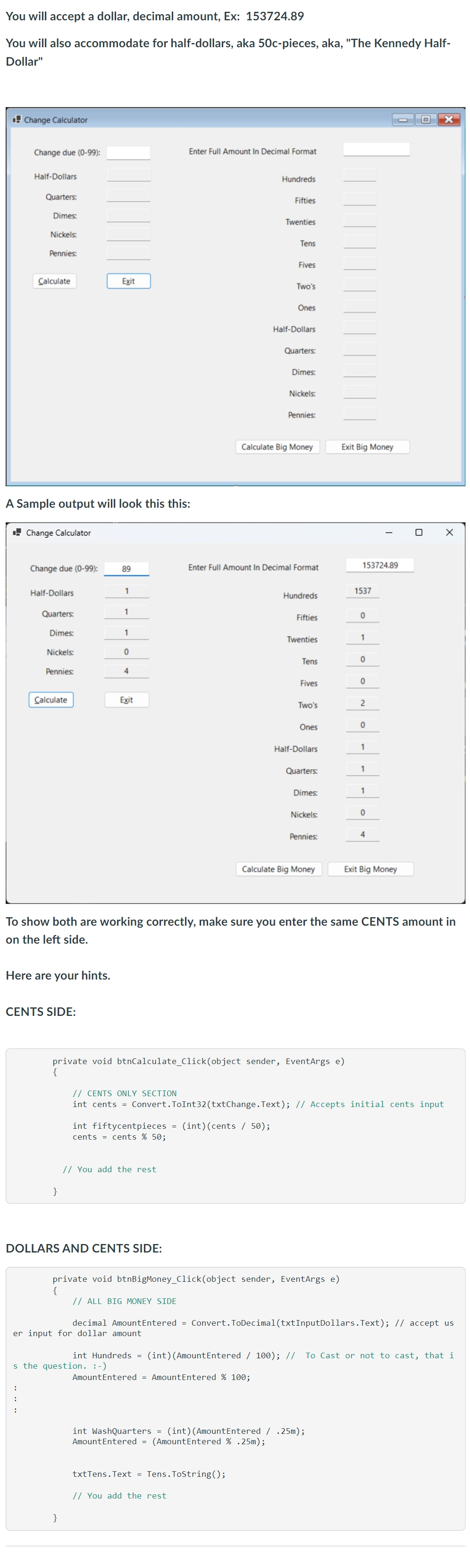 Need help. Use Visual Studio 2 0 2 2 C#