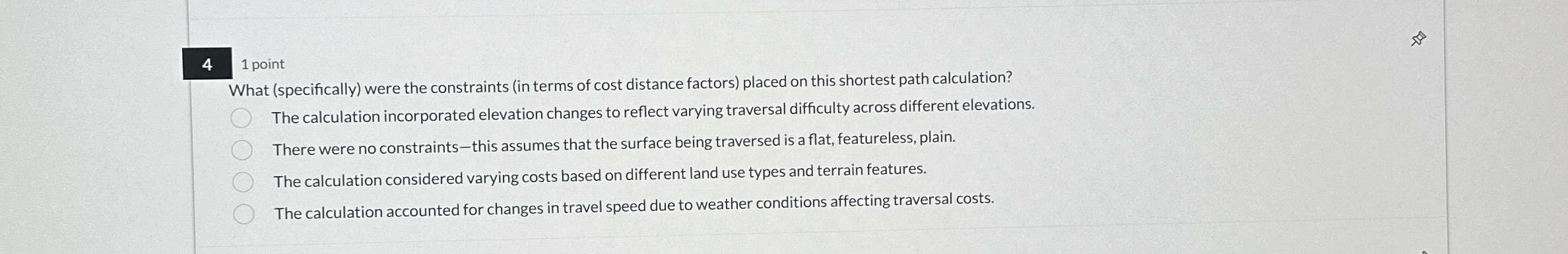 4 1 point What ( specifically ) were the