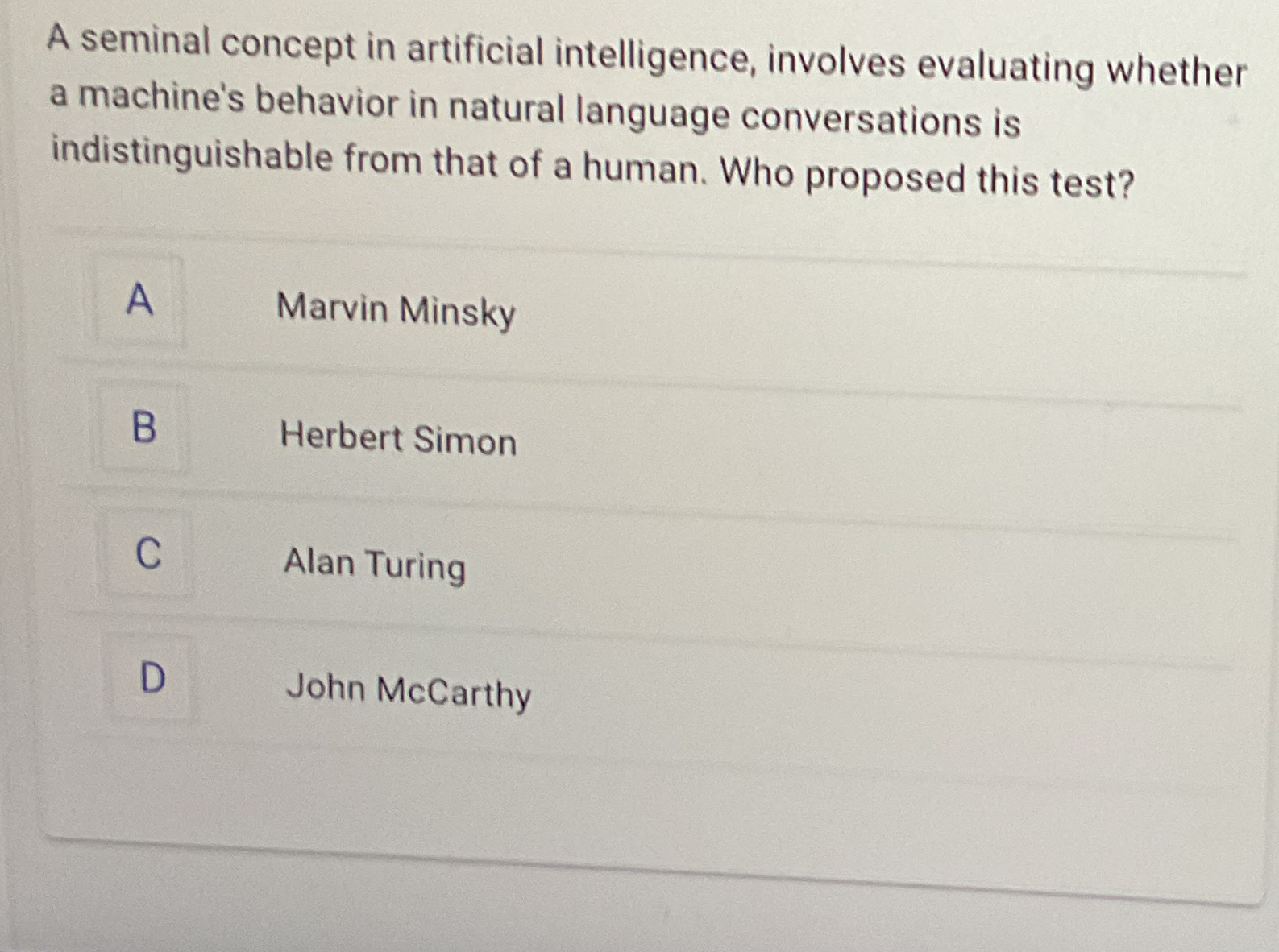 A seminal concept in artificial intelligence,