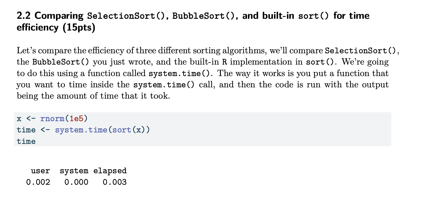 do this question with Rstudios 2 . 2 Comparing