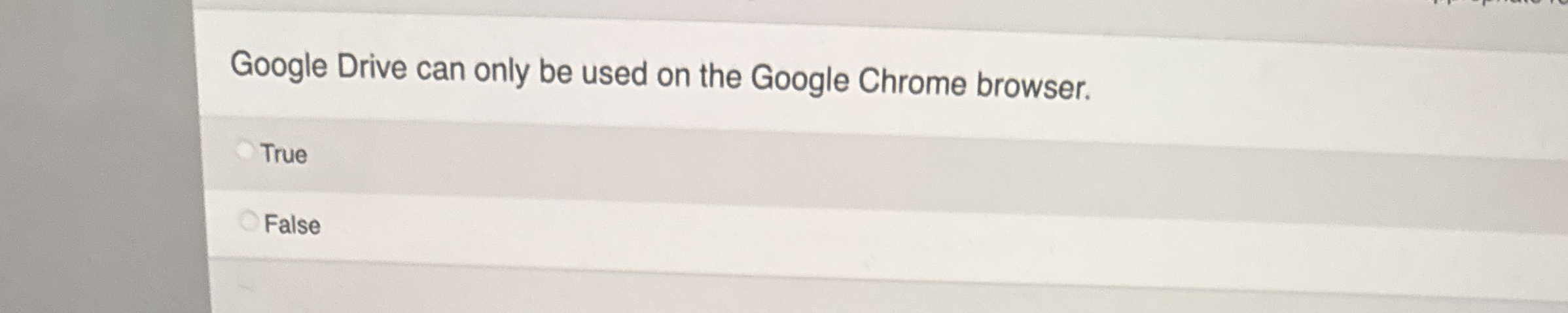 Google Drive can only be used on the Google