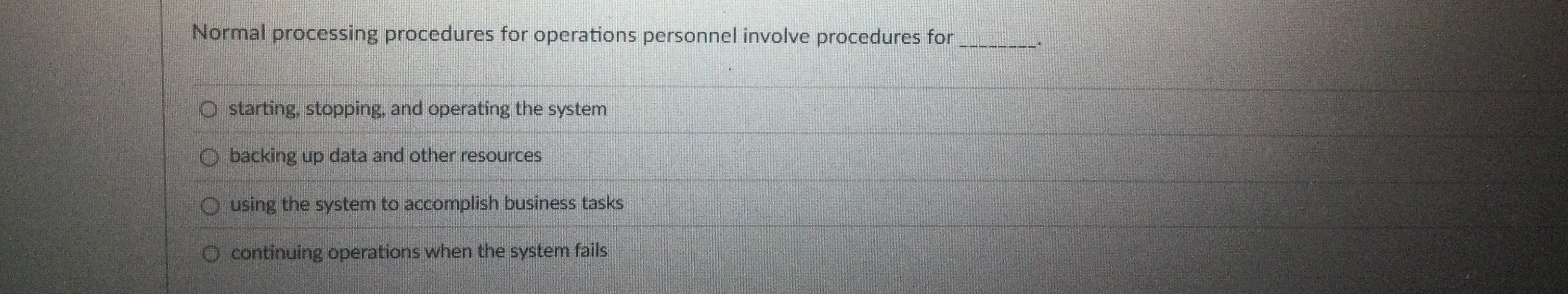 Which of the following is the first phase of the