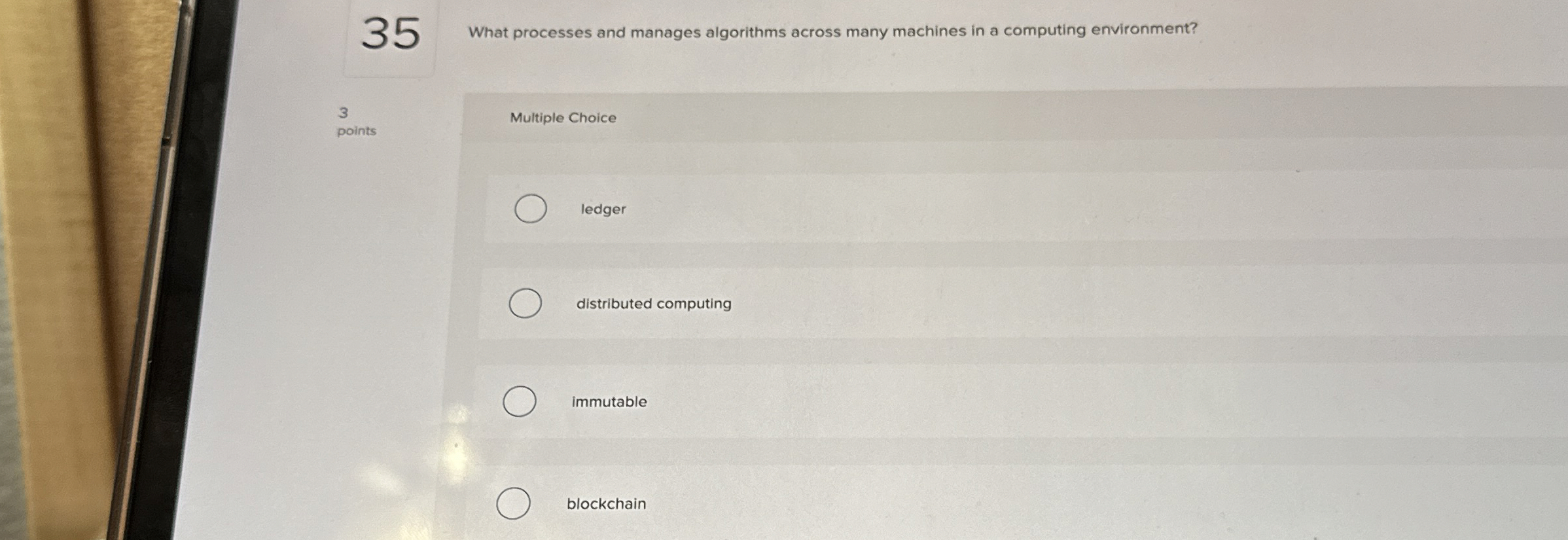 3 5 What processes and manages algorithms across