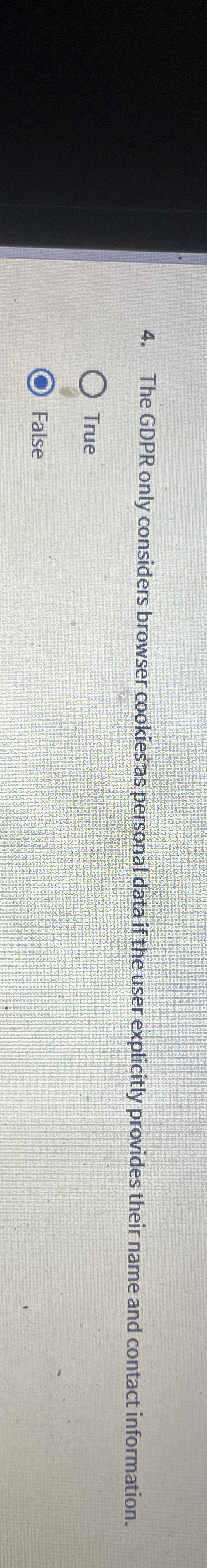 The GDPR only considers browser cookies as
