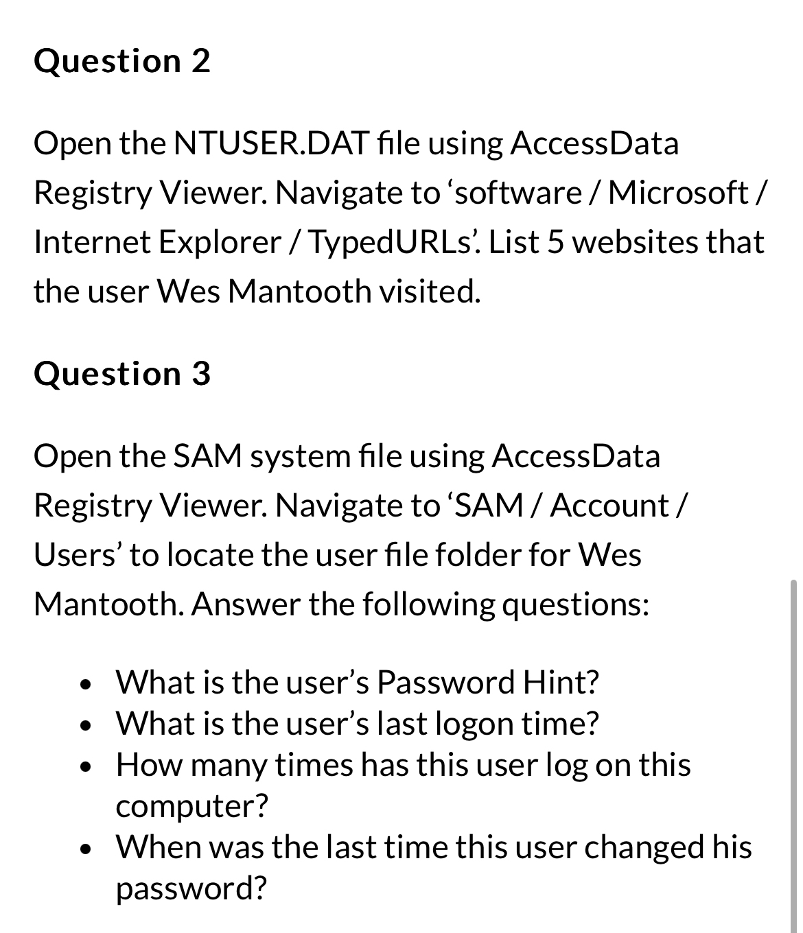 Question 2 9 Which of the following job titles