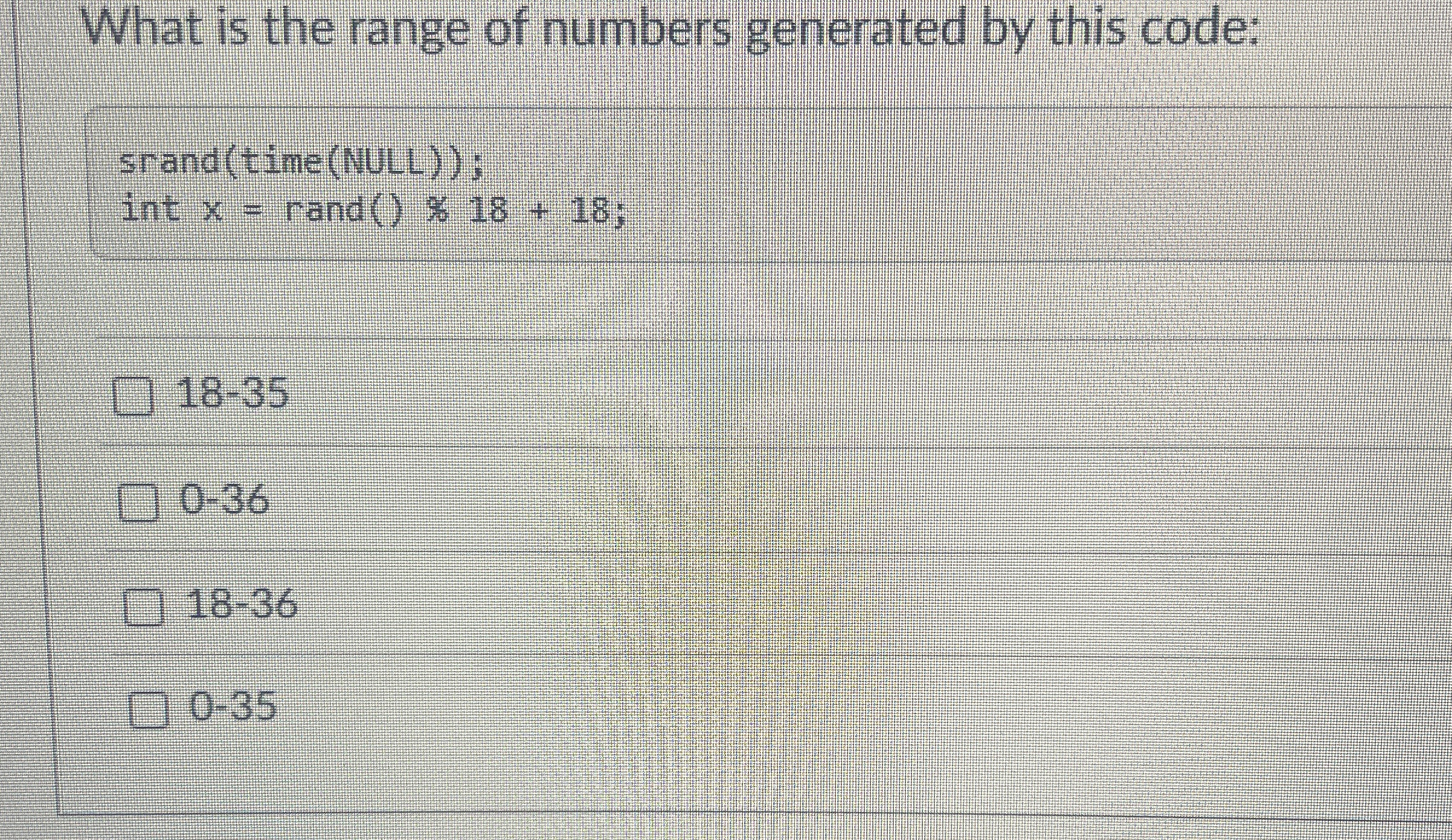 What is the range of numbers generated by this