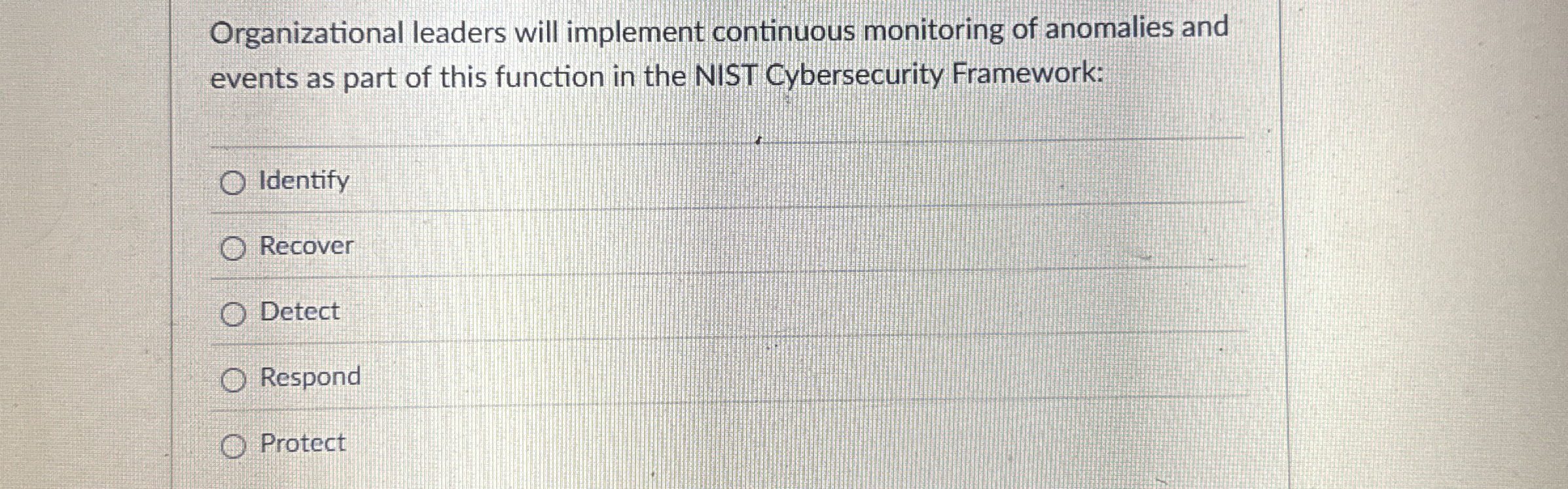 Organizational leaders will implement continuous