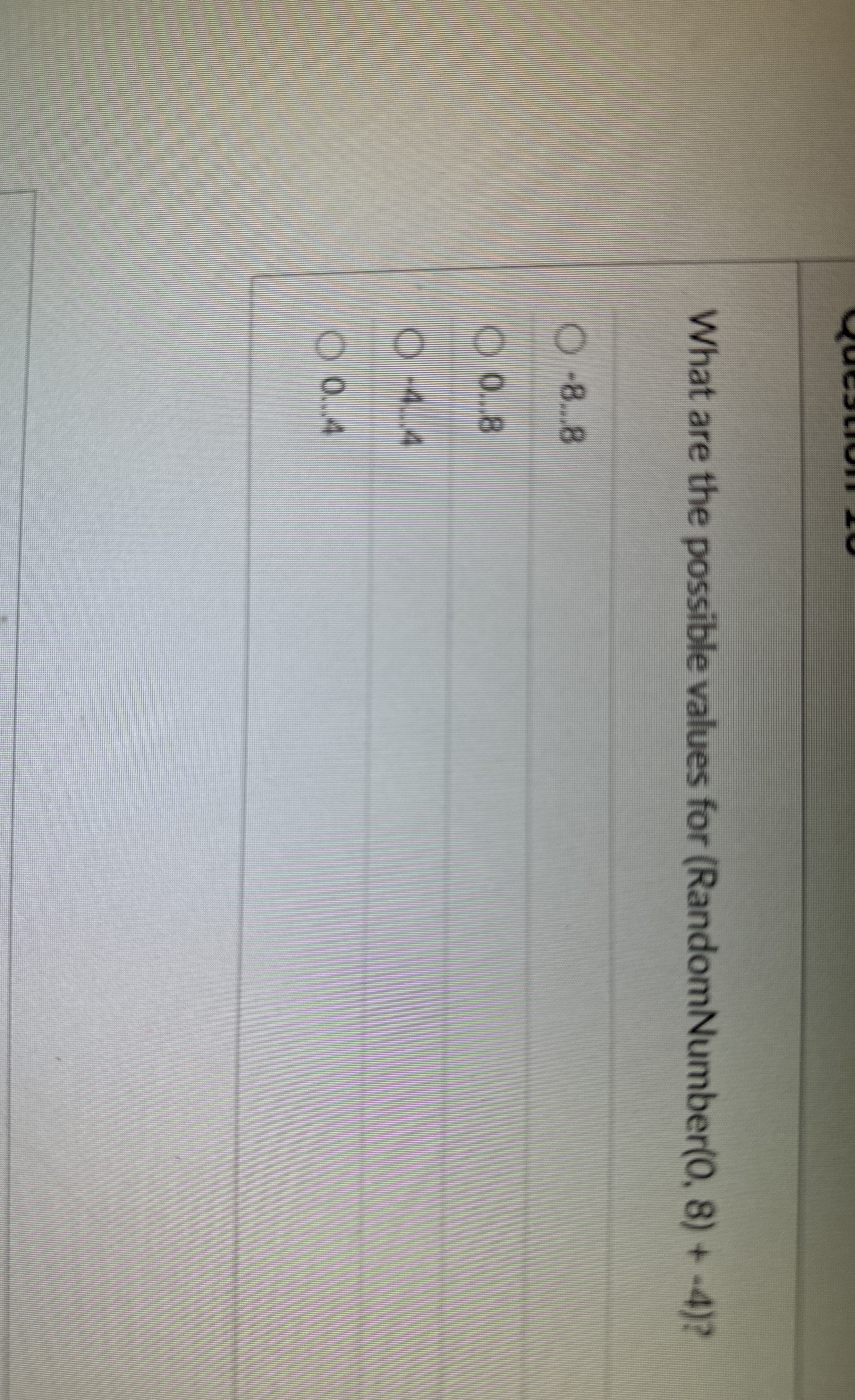 num What are the possible values for (