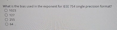 What is the bias used in the exponent for IEEE 7