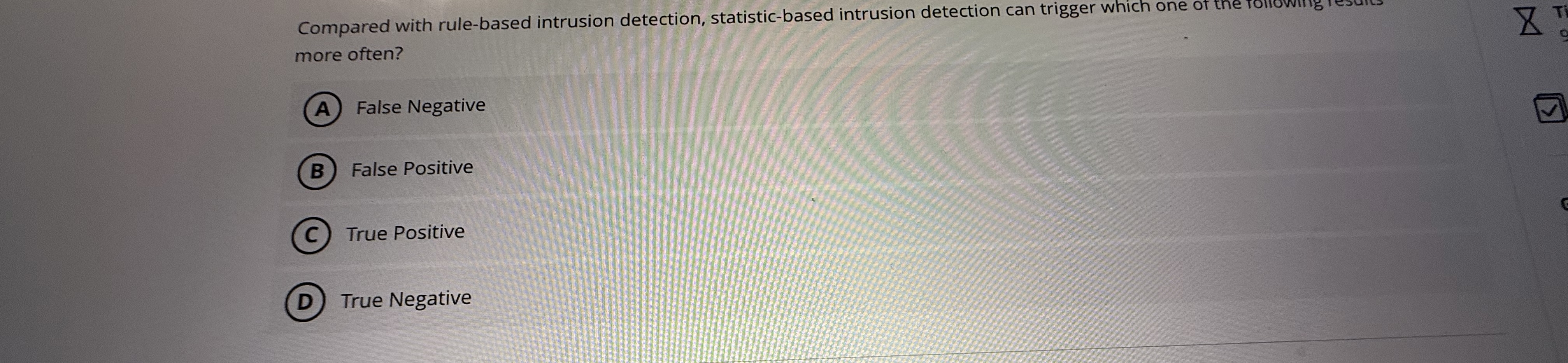 Compared with rule - based intrusion detection,