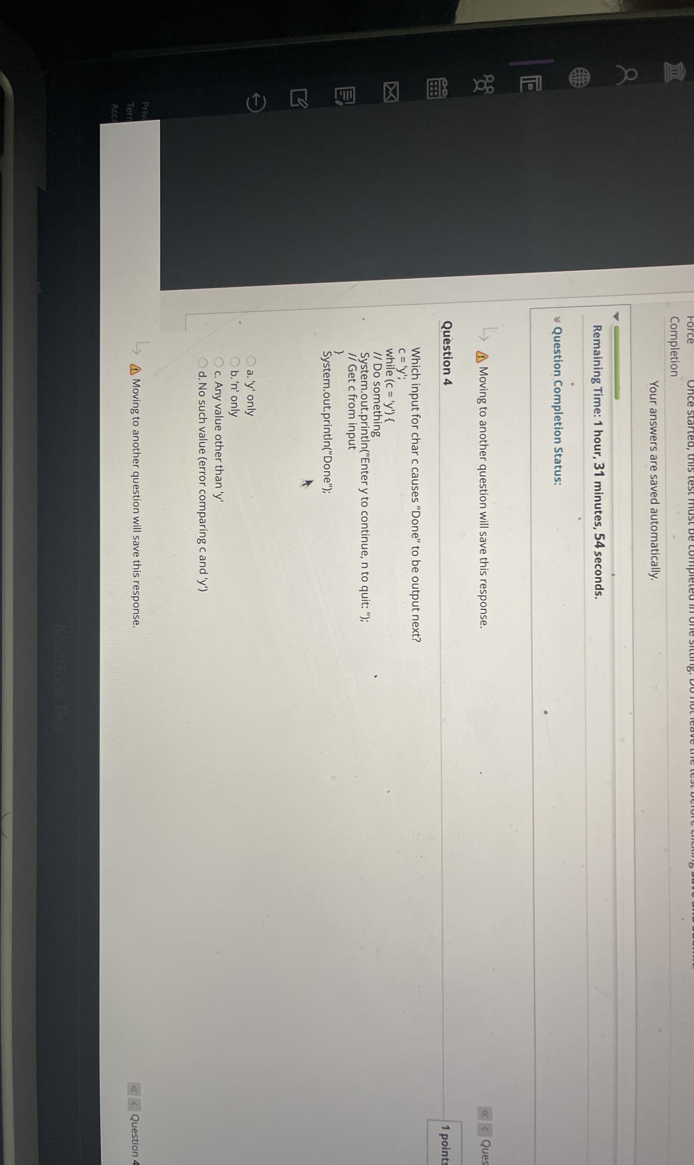 Completion Your answers are saved automatically.
