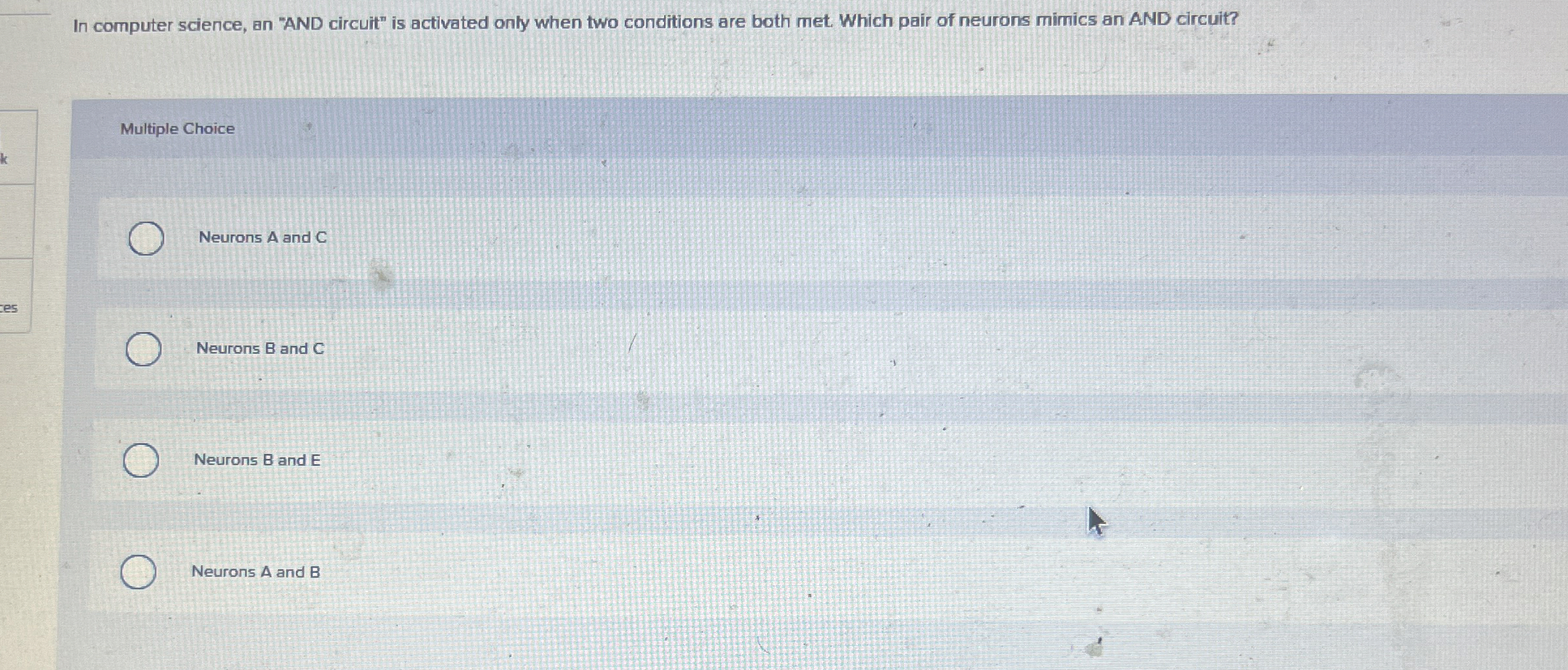 In computer science, an "AND circuit" is