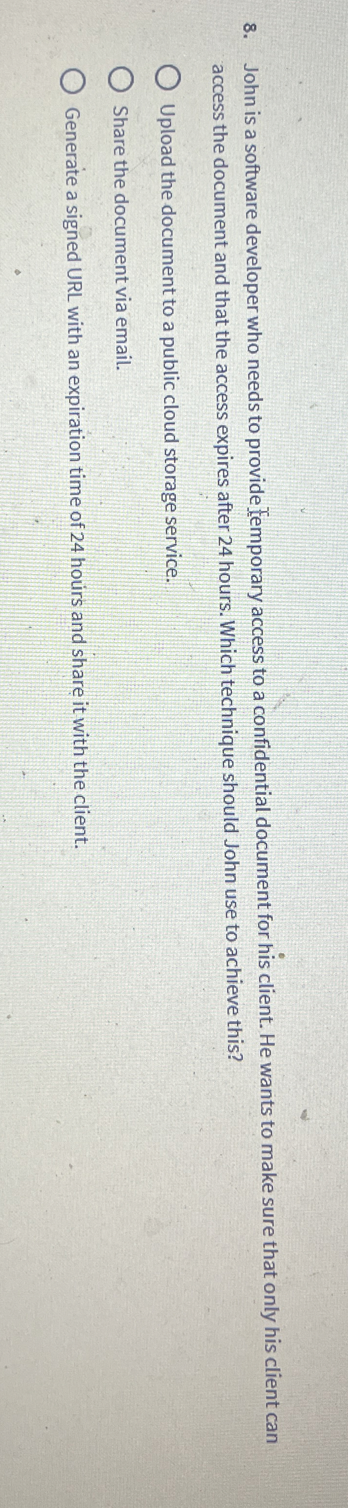 John is a software developer who needs to