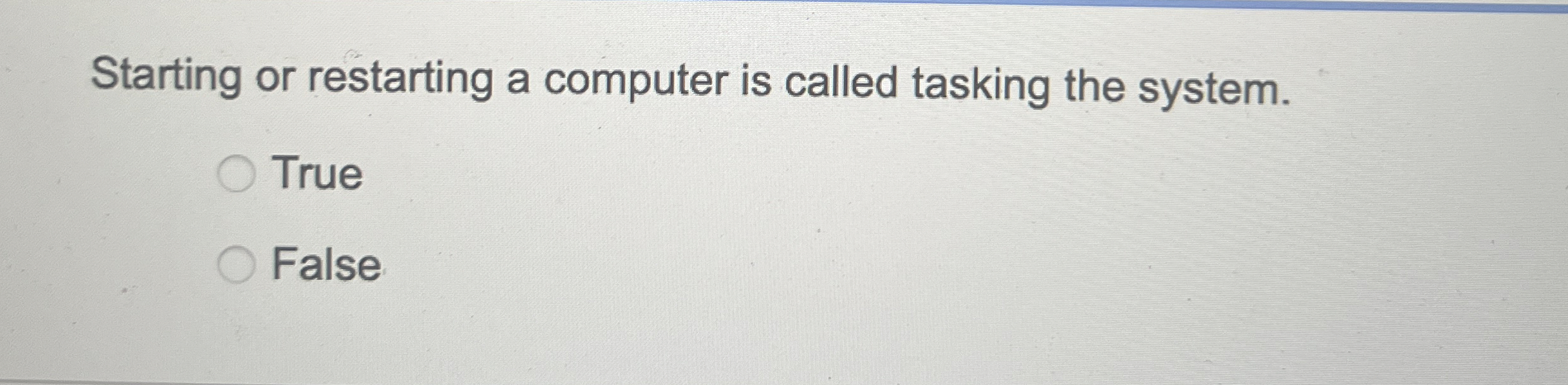 Starting or restarting a computer is called