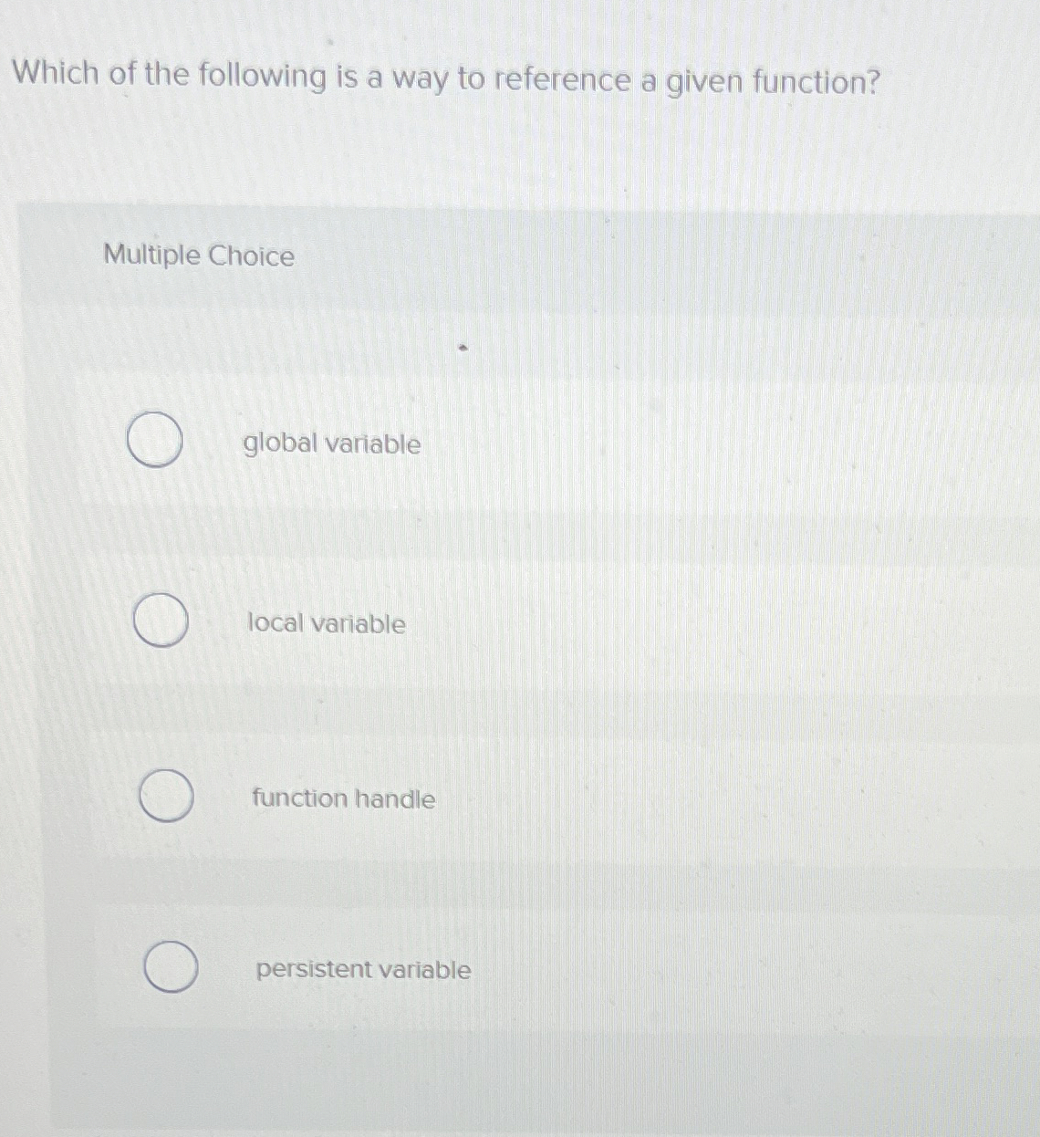 Which of the following is a way to reference a