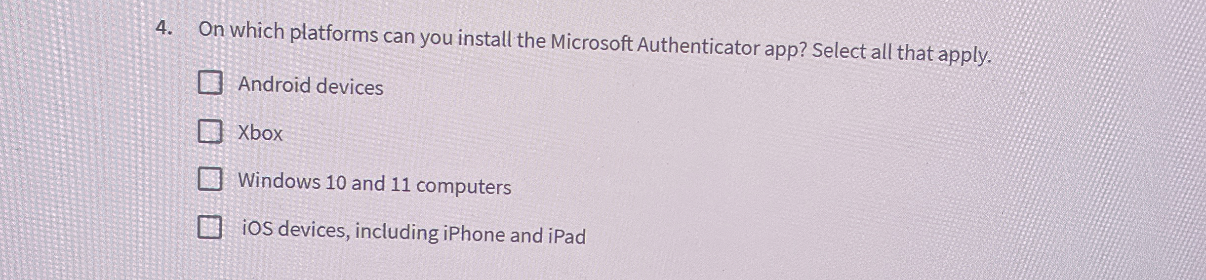 On which platforms can you install the Microsoft