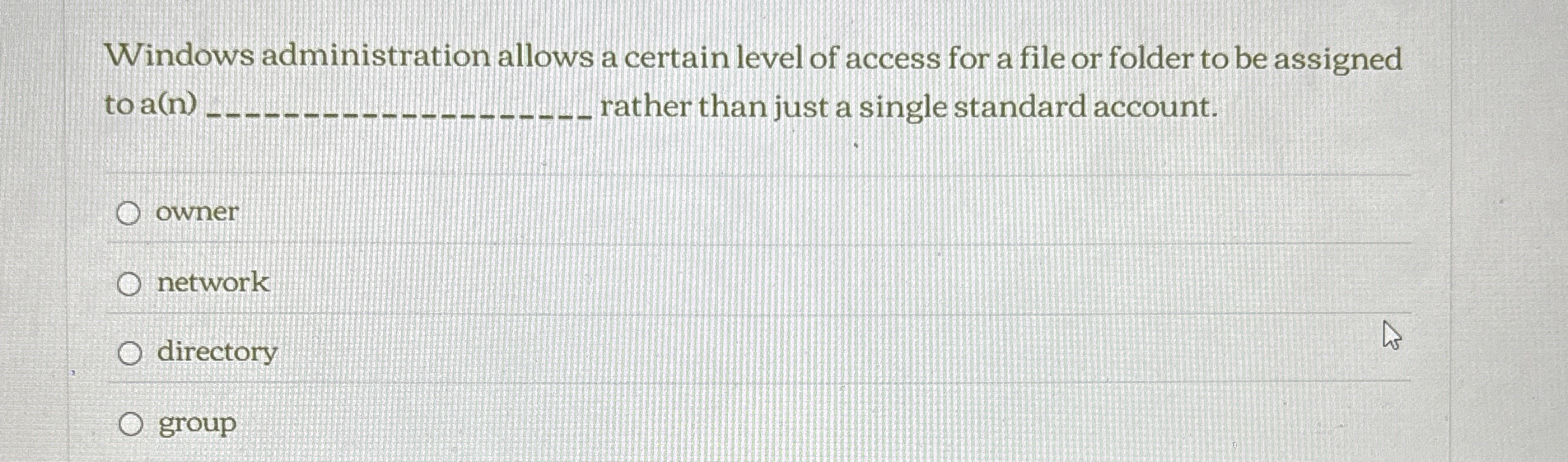 Windows administration allows a certain level of