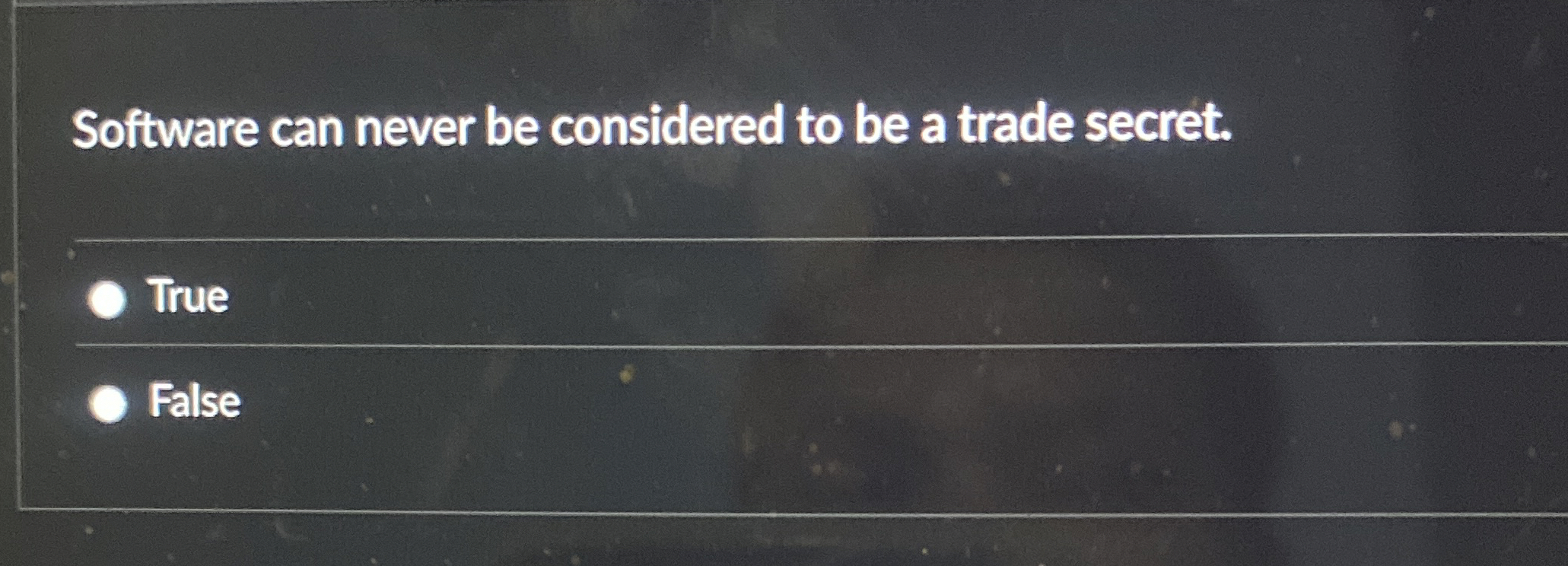 Software can never be considered to be a trade