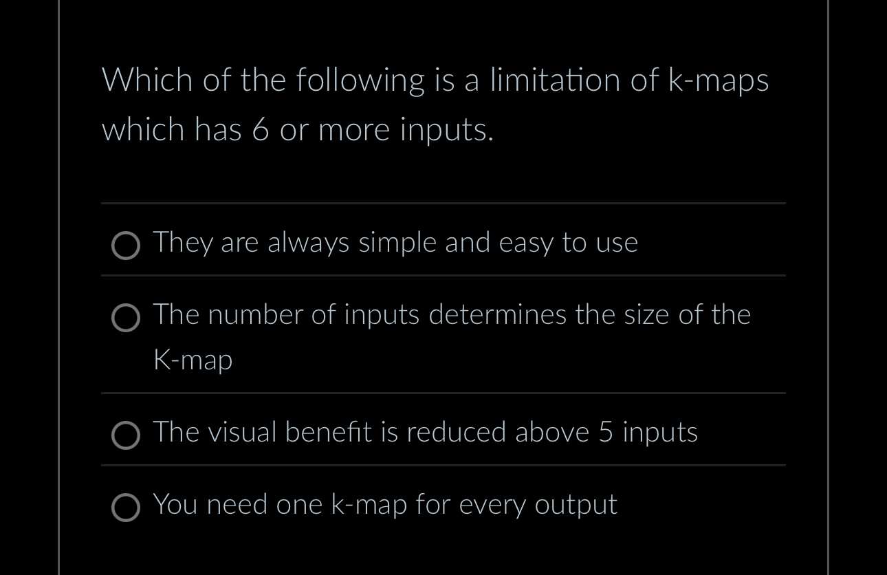 Which of the following is a limitation of k -