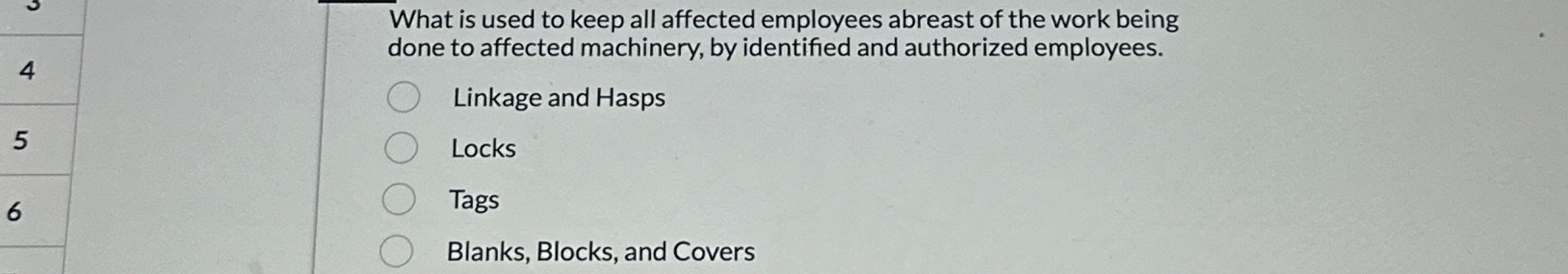 What is used to keep all affected employees