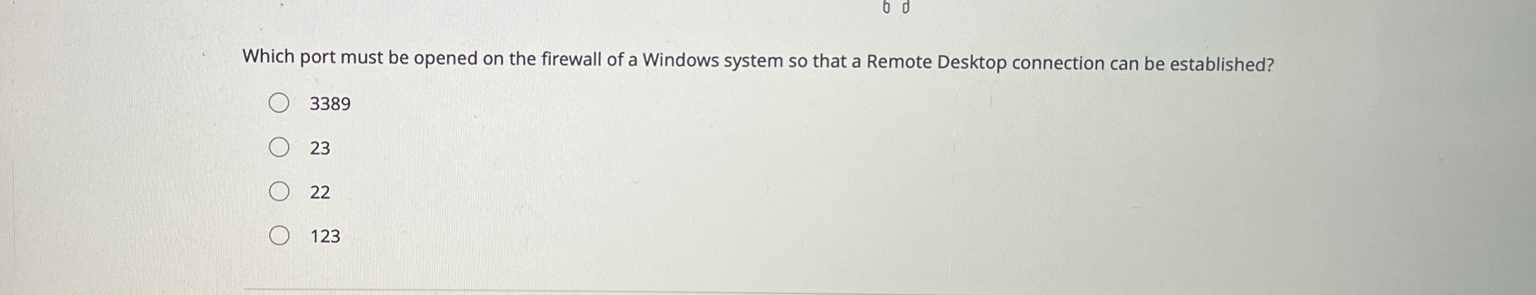 Which port must be opened on the firewall of a