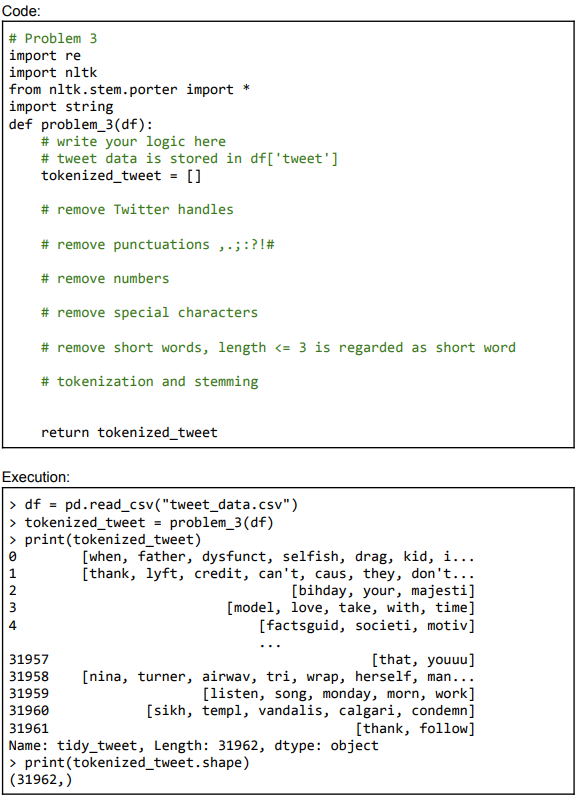 Write a function that preprocesses the natural