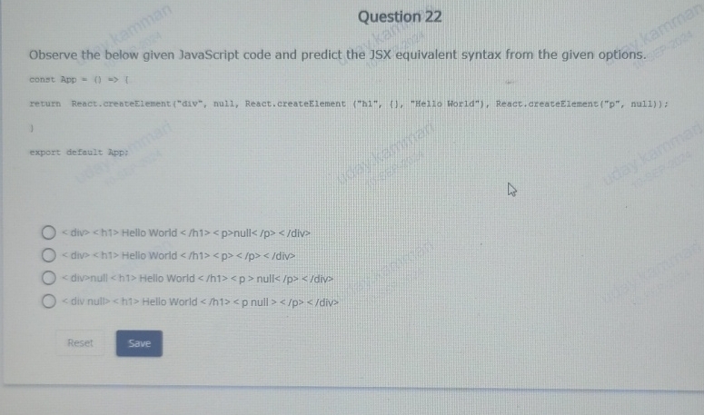 Question 2 2 Observe the below given JavaScript