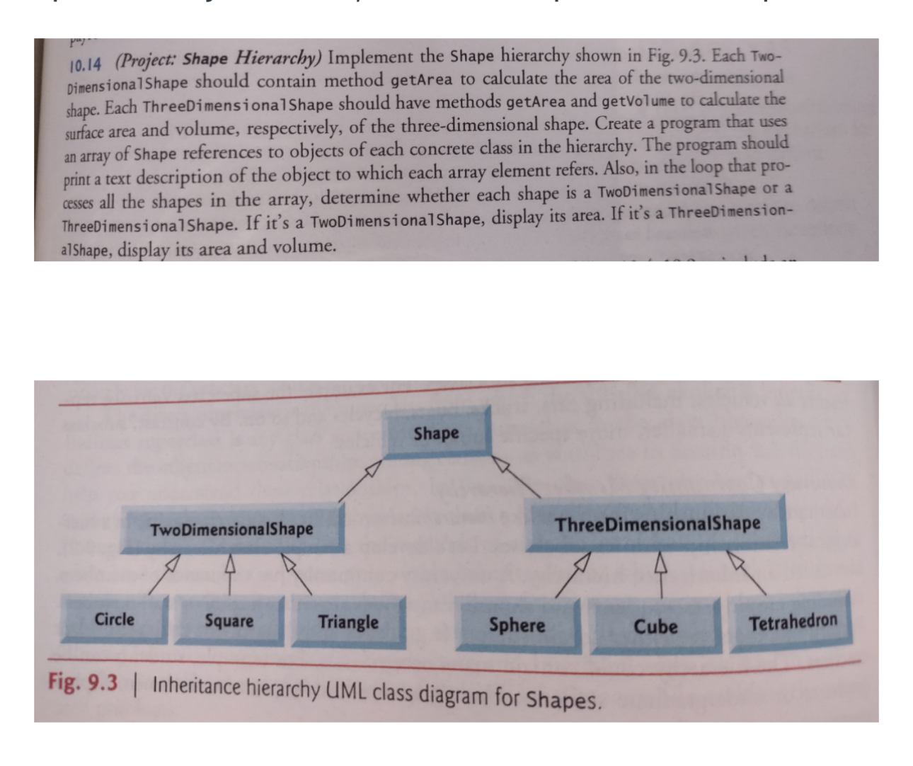 1 0 . 1 4 ( Project: Shape Hierarchy ) Implement