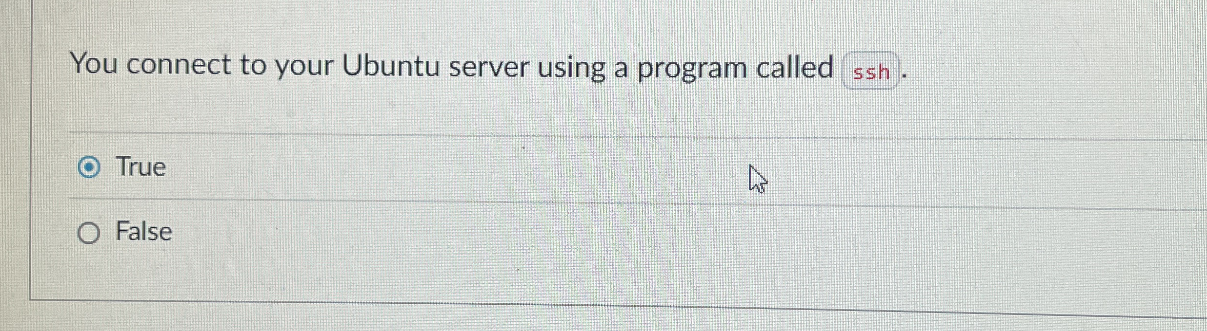 You connect to your Ubuntu server using a program