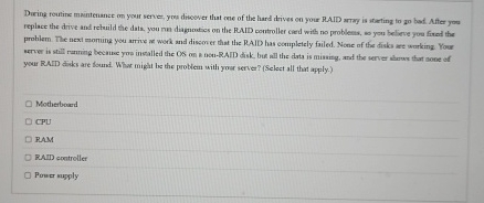 Dering routine maintenance on your serve, yres