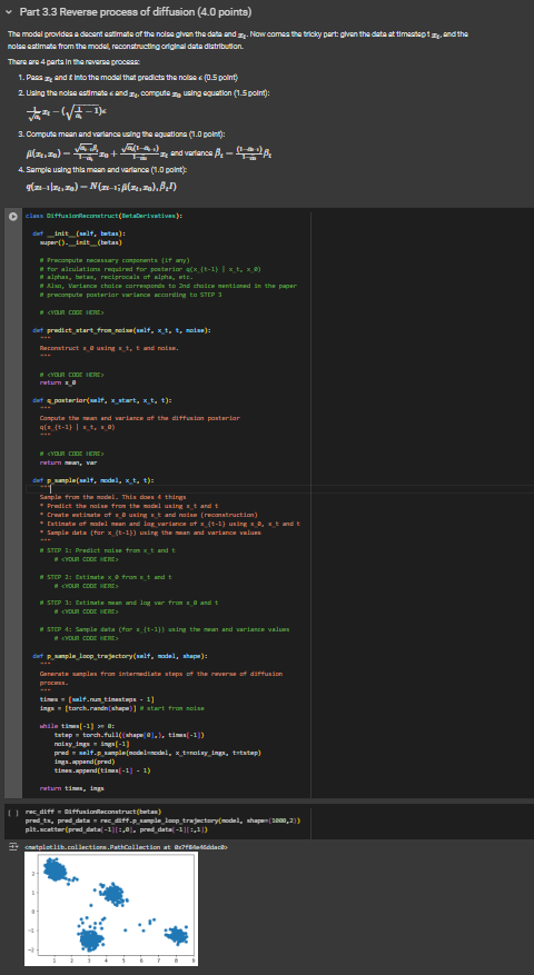 Part 3 . 3 Reverse process of diffusion ( 4 . 0