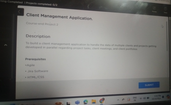 Course - end Project 2 Description To build a