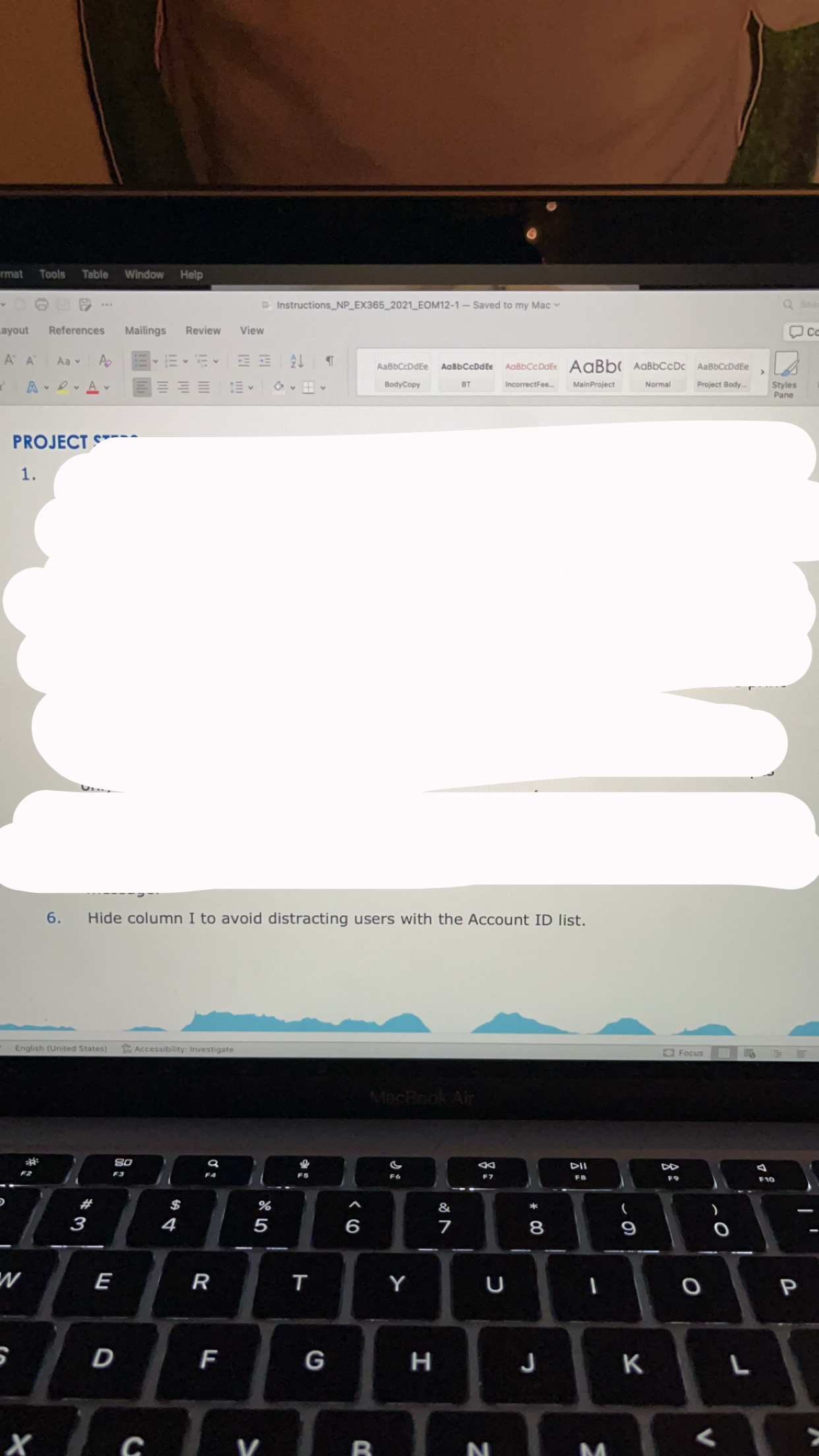 tmat Tools Table Window Help ayout 8 Instructions