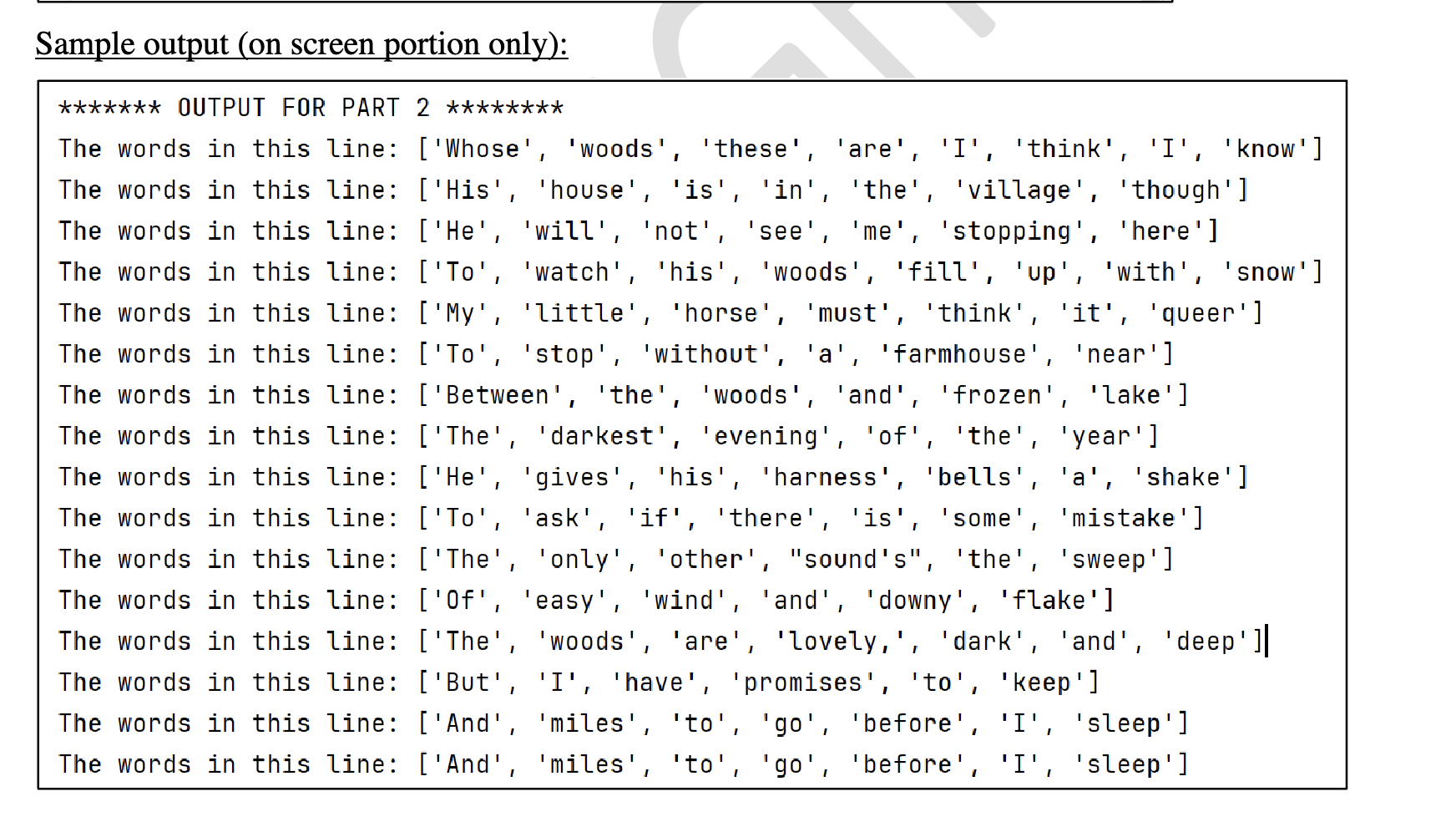 PART 2 : Write additional code Update the above