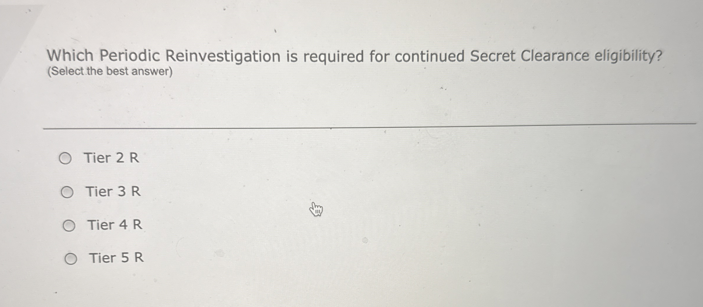 Which Periodic Reinvestigation is required for