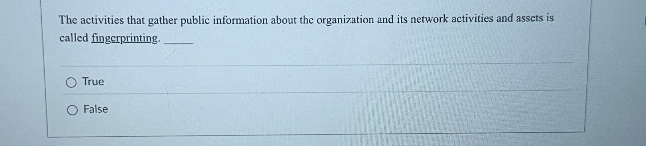 The activities that gather public information