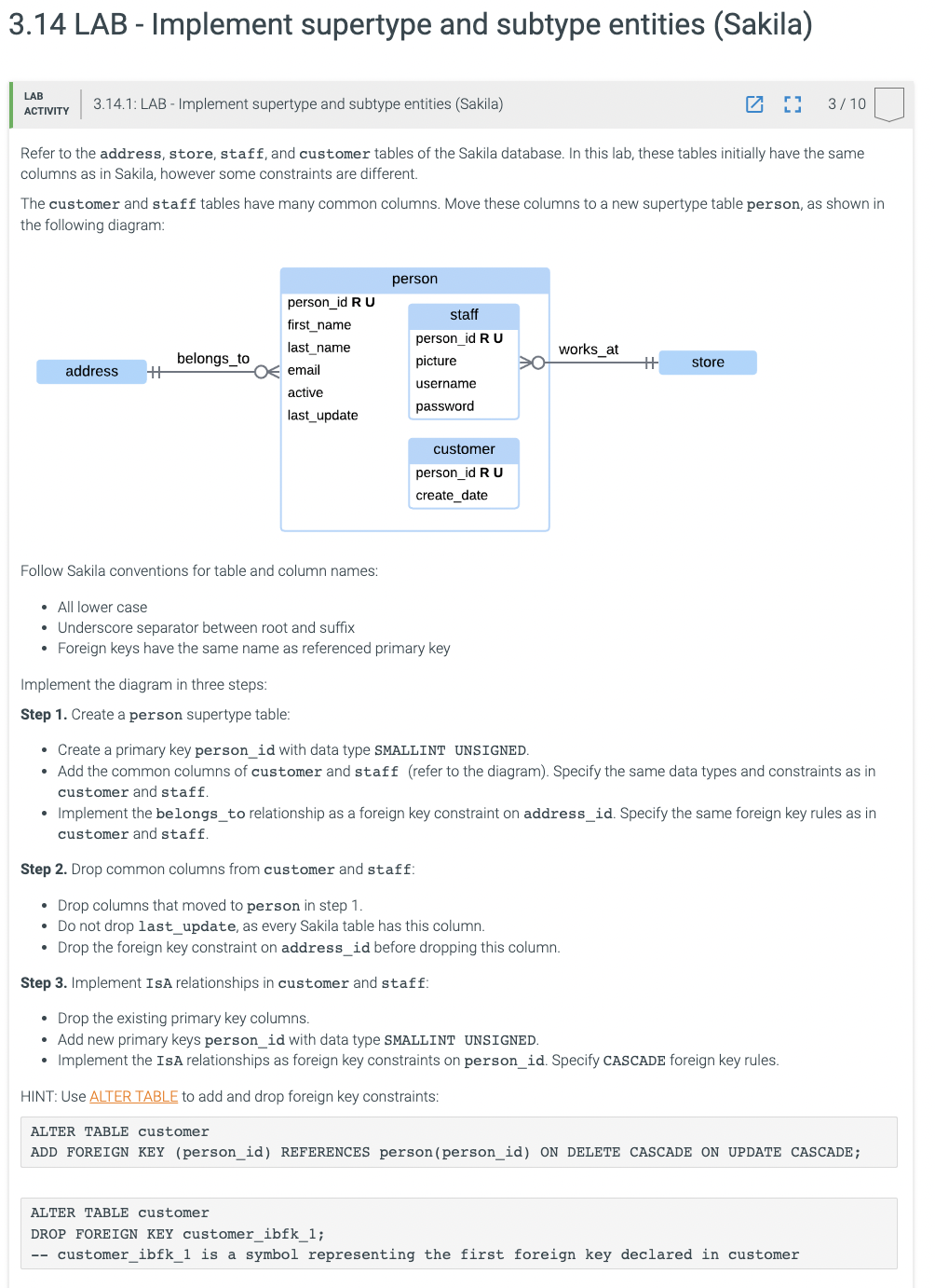 Write code in main.sql please initialize.sql (