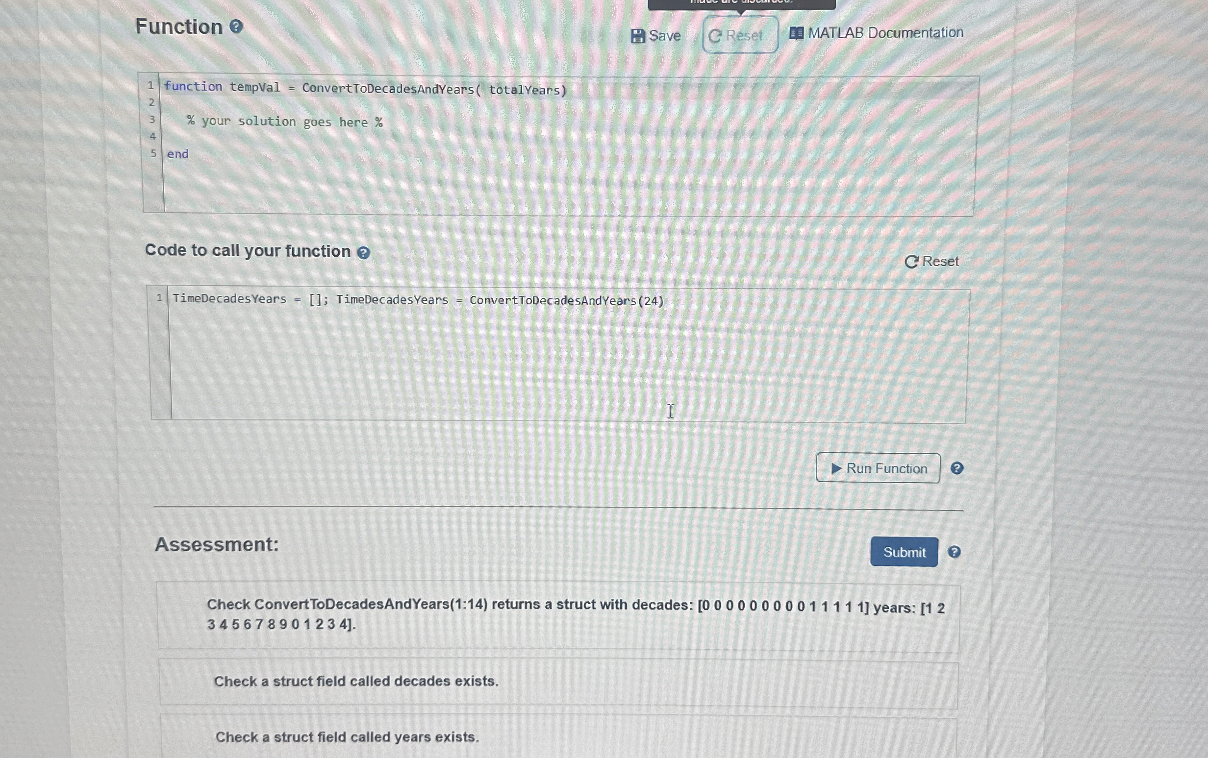 Function Save Reset MATLAB DocumentationCode to