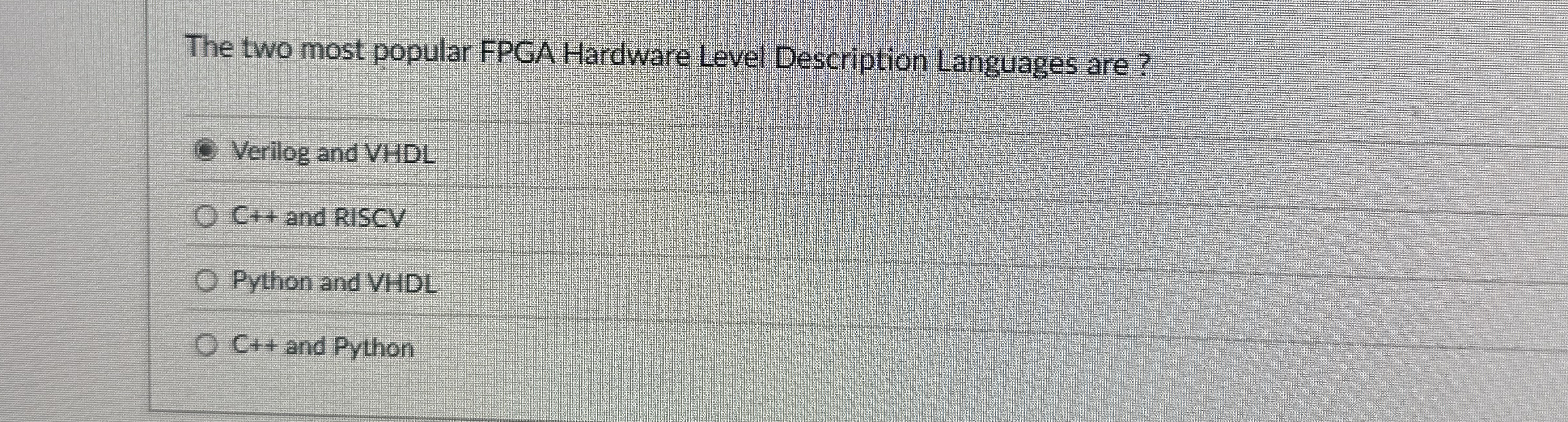The two most popular FPGA Hardware Level