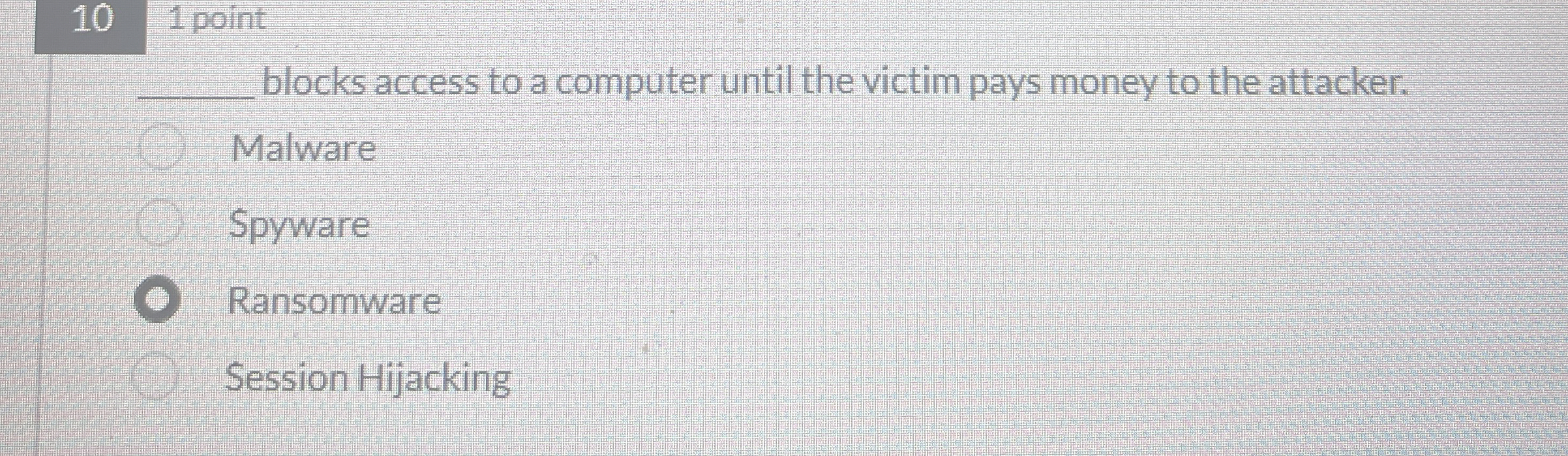 1 0 1 point blocks access to a computer until the