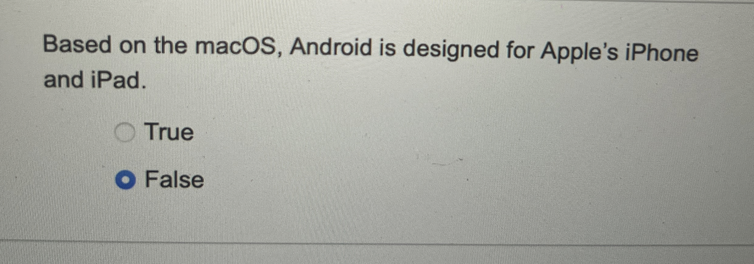 Based on the macOS, Android is designed for
