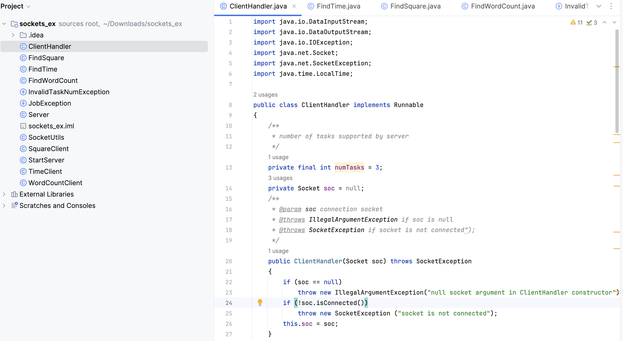 Please code this in Java, please don't use any