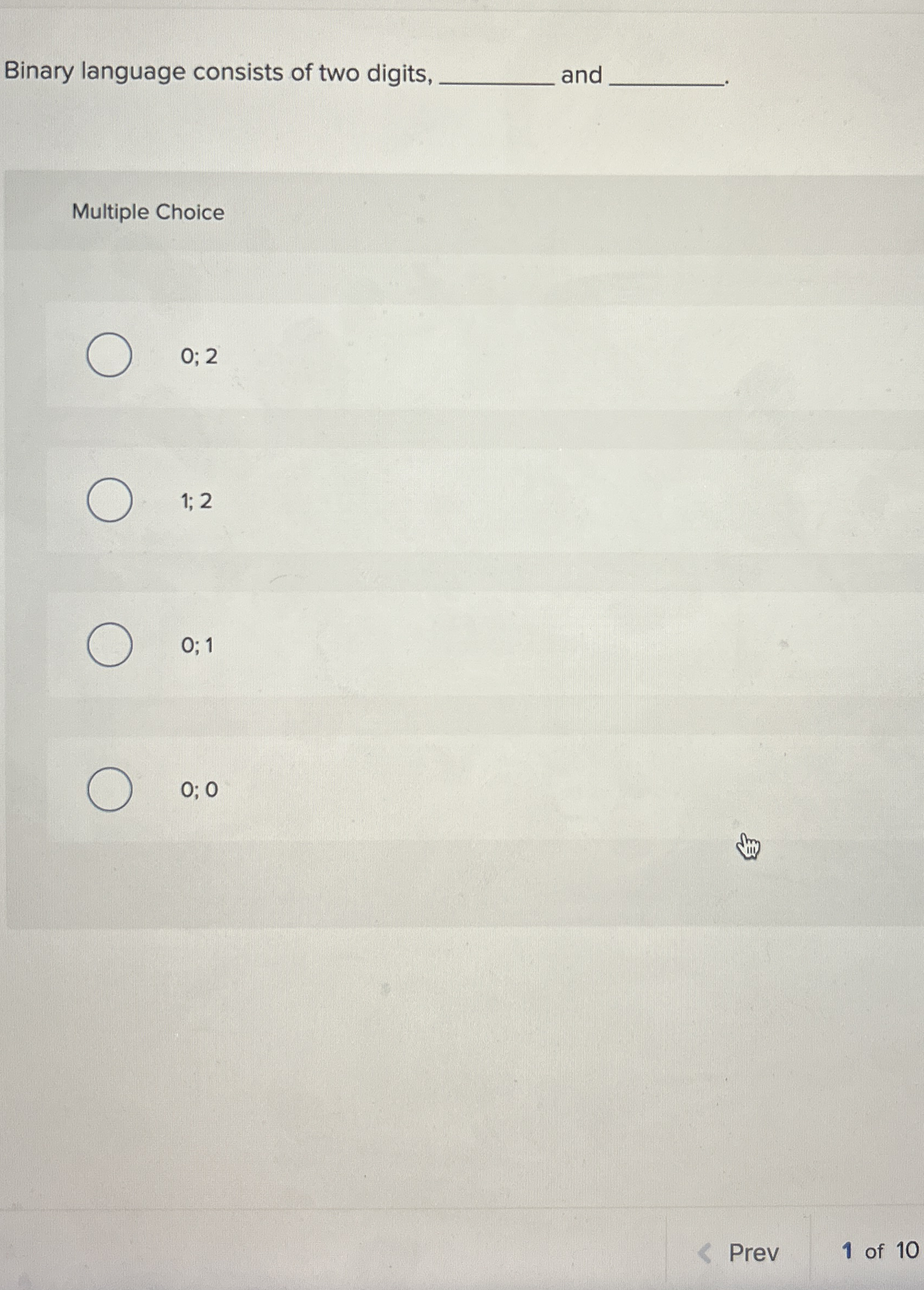 Binary language consists of two digits, and