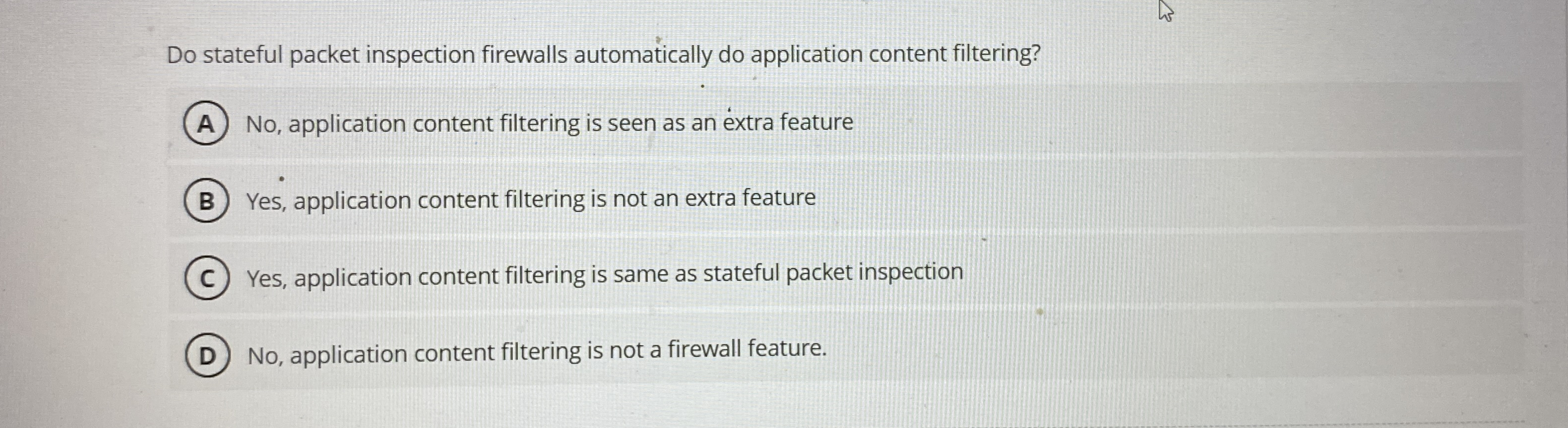 Do stateful packet inspection firewalls