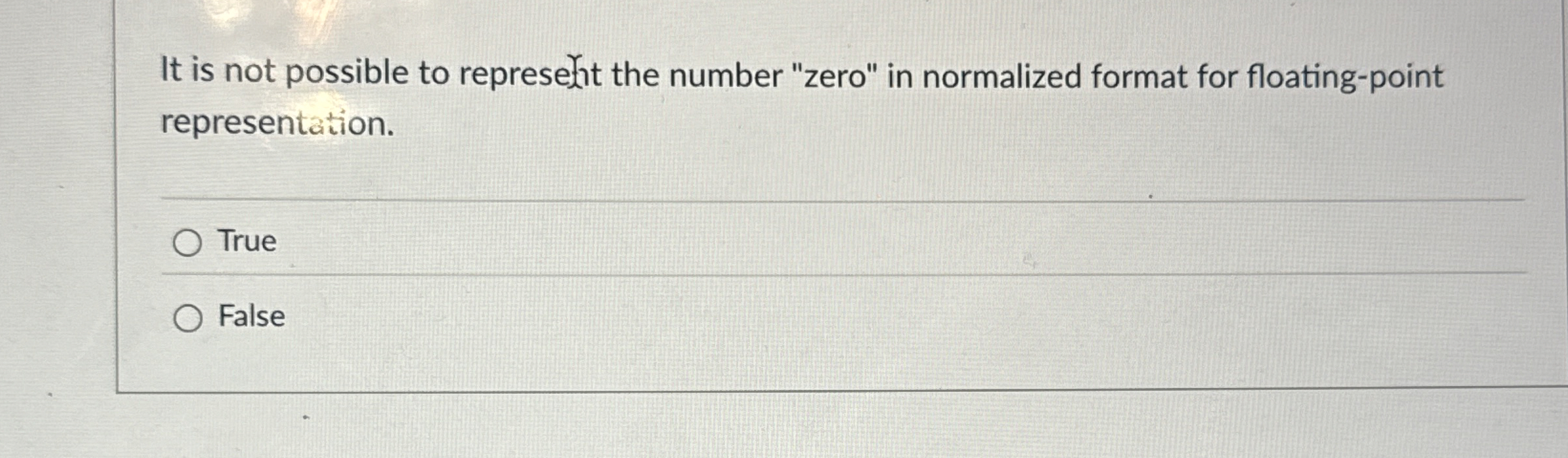It is not possible to represefht the number